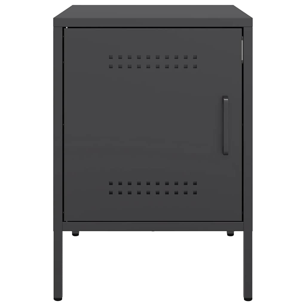 Bedside Cabinet | Black | Steel | Small | Bedside Cabinet | Rectangular