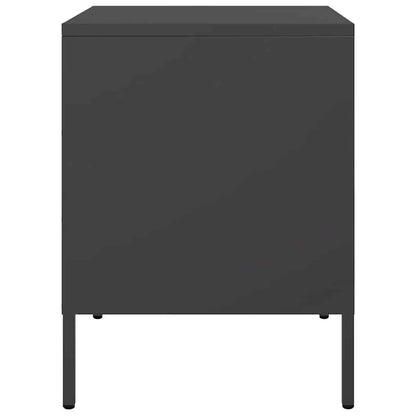 Bedside Cabinet | Black | Steel | Small | Bedside Cabinet | Rectangular