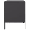 Bedside Cabinet Black 36x39x50.5 cm Steel