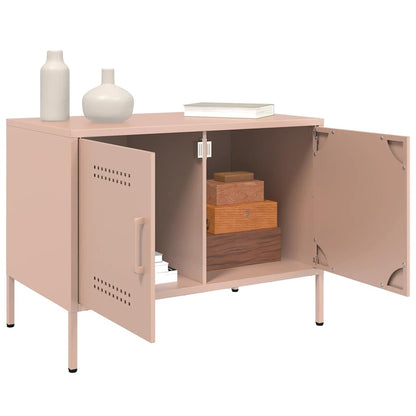 TV Cabinets 2 pcs Pink 68x39x50.5 cm Steel