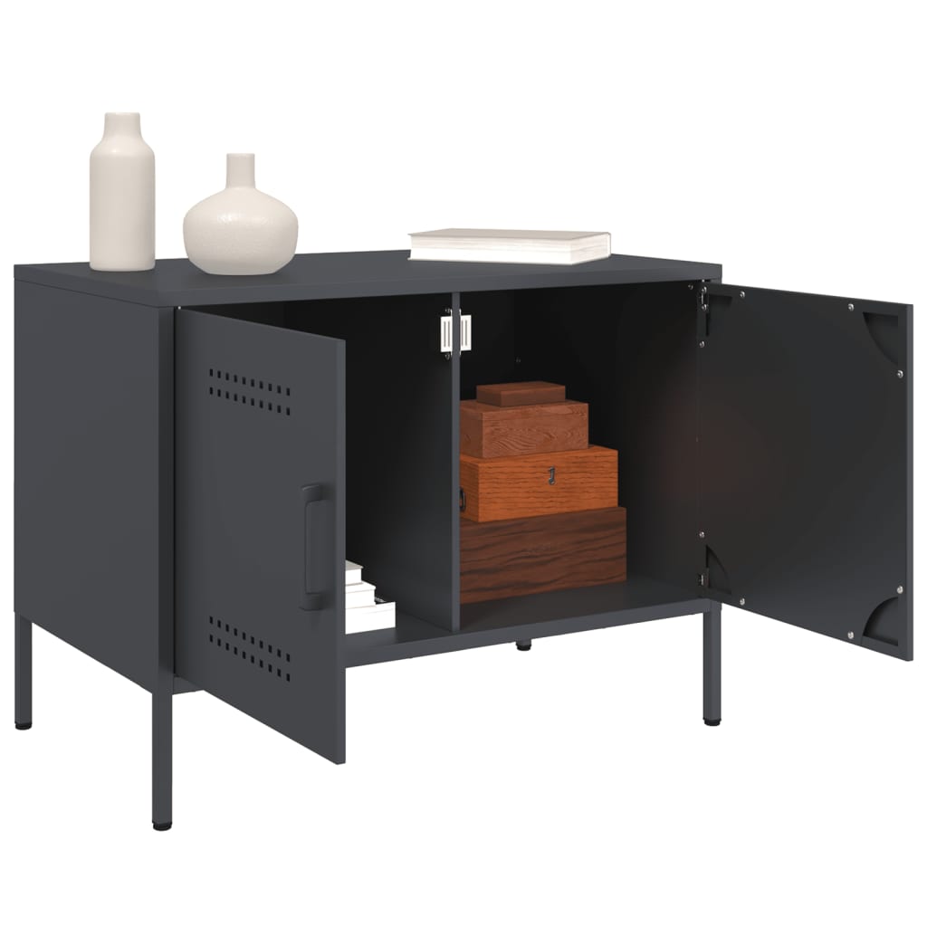 TV Cabinets 2 pcs Anthracite 68x39x50.5 cm Steel