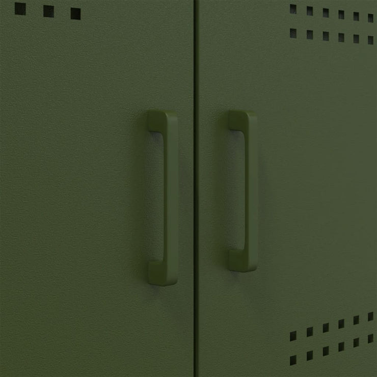 TV Cabinet Olive Green 68x39x50.5 cm Steel