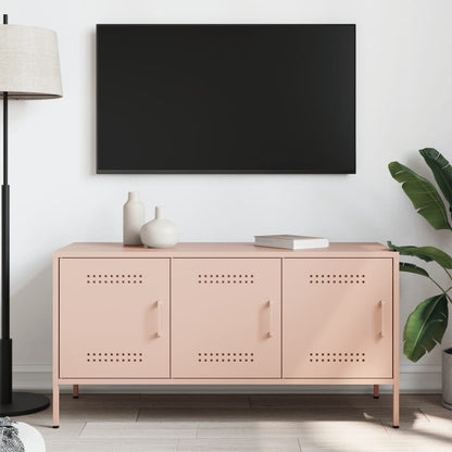 TV Cabinet Pink 100.5x39x50.5 cm Steel