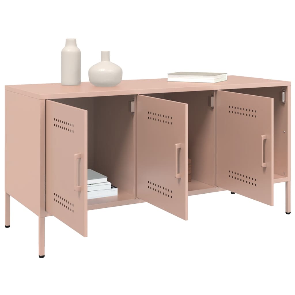 TV Cabinet Pink 100.5x39x50.5 cm Steel