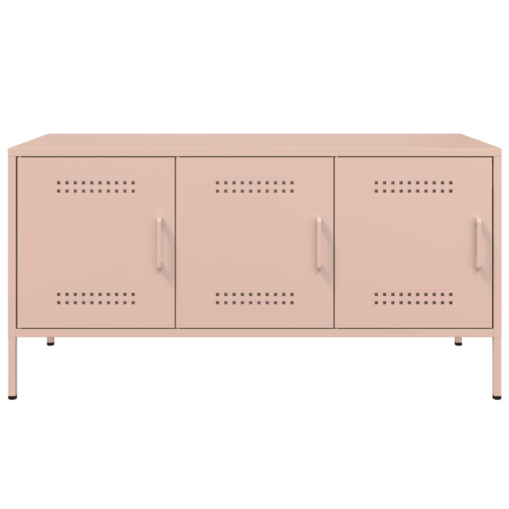 TV Cabinet Pink 100.5x39x50.5 cm Steel