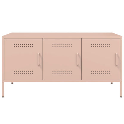 TV Cabinet Pink 100.5x39x50.5 cm Steel