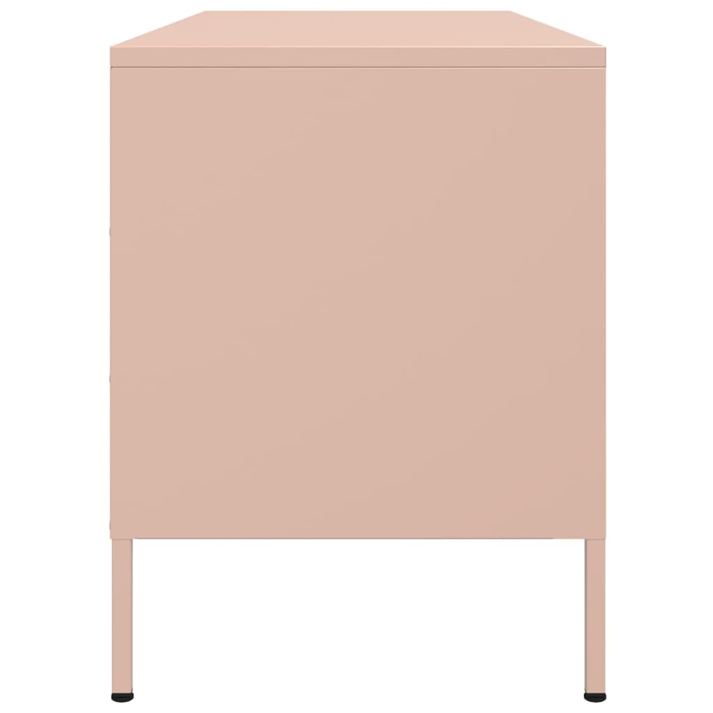 TV Cabinet Pink 100.5x39x50.5 cm Steel