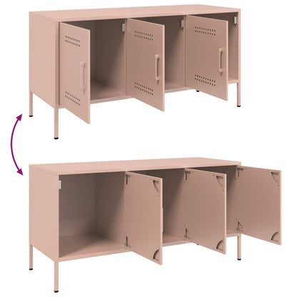 TV Cabinet Pink 100.5x39x50.5 cm Steel