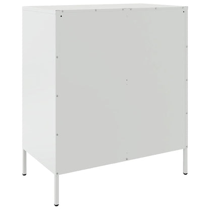Sideboard White 68x39x79 cm Steel