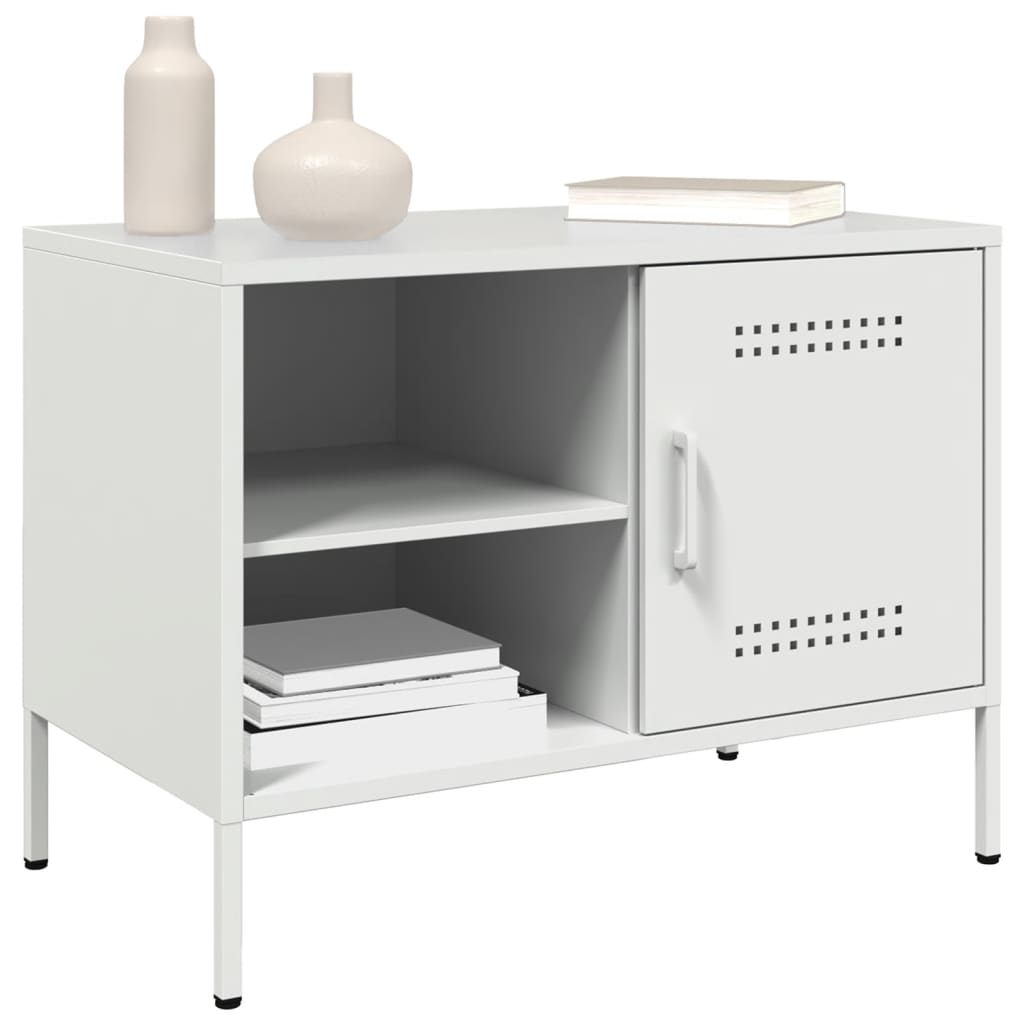 TV Cabinets 2 pcs White 68x39x50.5 cm Steel