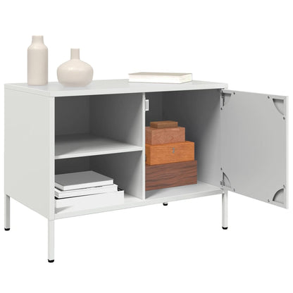 TV Cabinets 2 pcs White 68x39x50.5 cm Steel