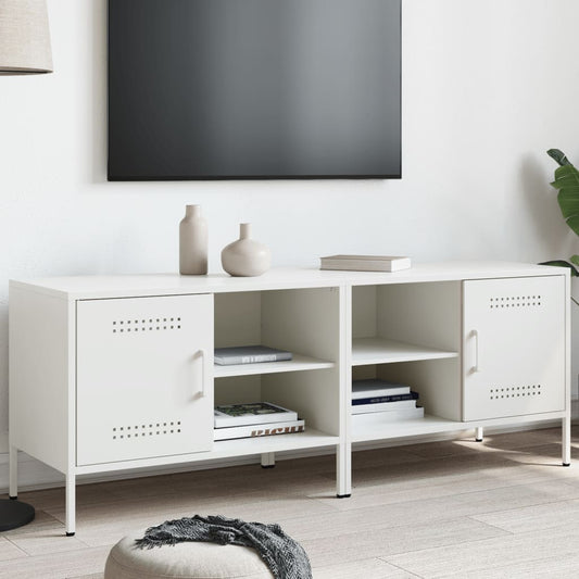 TV Cabinets 2 pcs White 68x39x50.5 cm Steel
