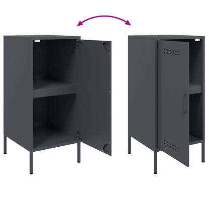 Sideboards 2 pcs Anthracite 36x39x79 cm Steel