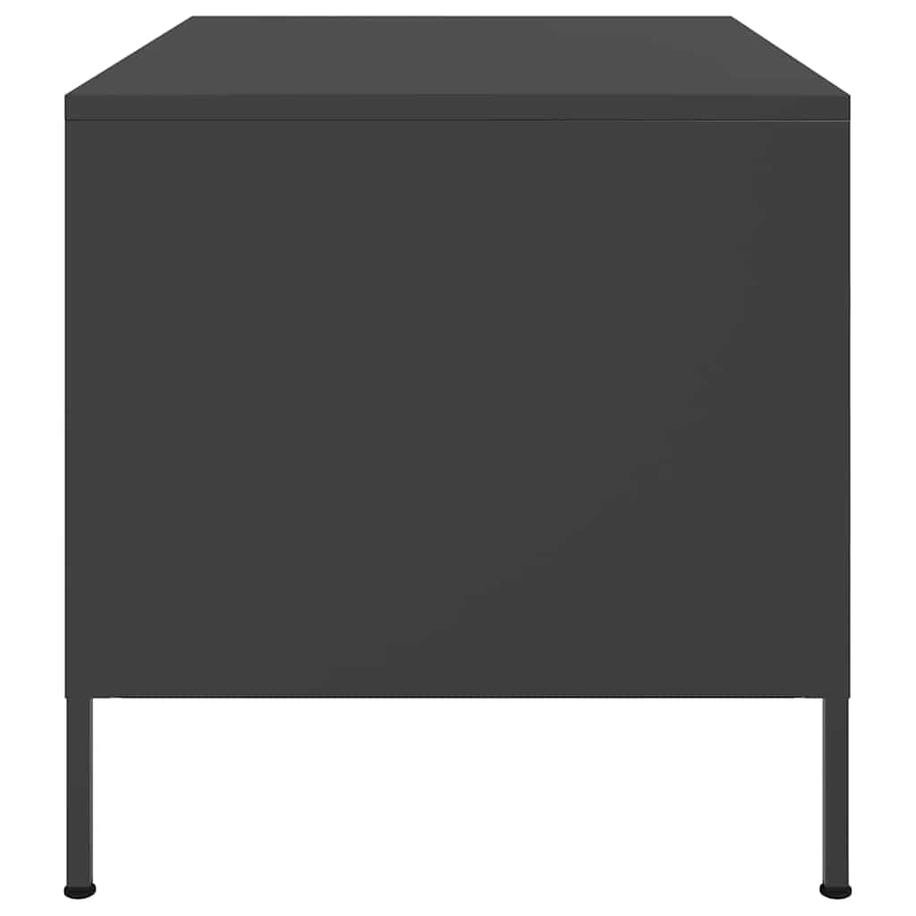 Coffee Table Black 68x50x50.5 cm Steel