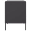 Bedside Cabinet Black 36x39x50.5 cm Steel