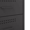 Bedside Cabinet Black 36x39x68 cm Steel