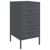 Bedside Cabinet Anthracite 36x39x68 cm Steel