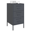 Bedside Cabinet Anthracite 36x39x68 cm Steel
