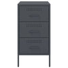 Bedside Cabinet Anthracite 36x39x68 cm Steel