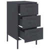 Bedside Cabinet Anthracite 36x39x68 cm Steel
