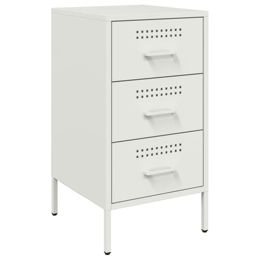 Bedside Cabinet | White | Cold-rolled steel | Standard |  Adjustable Feet