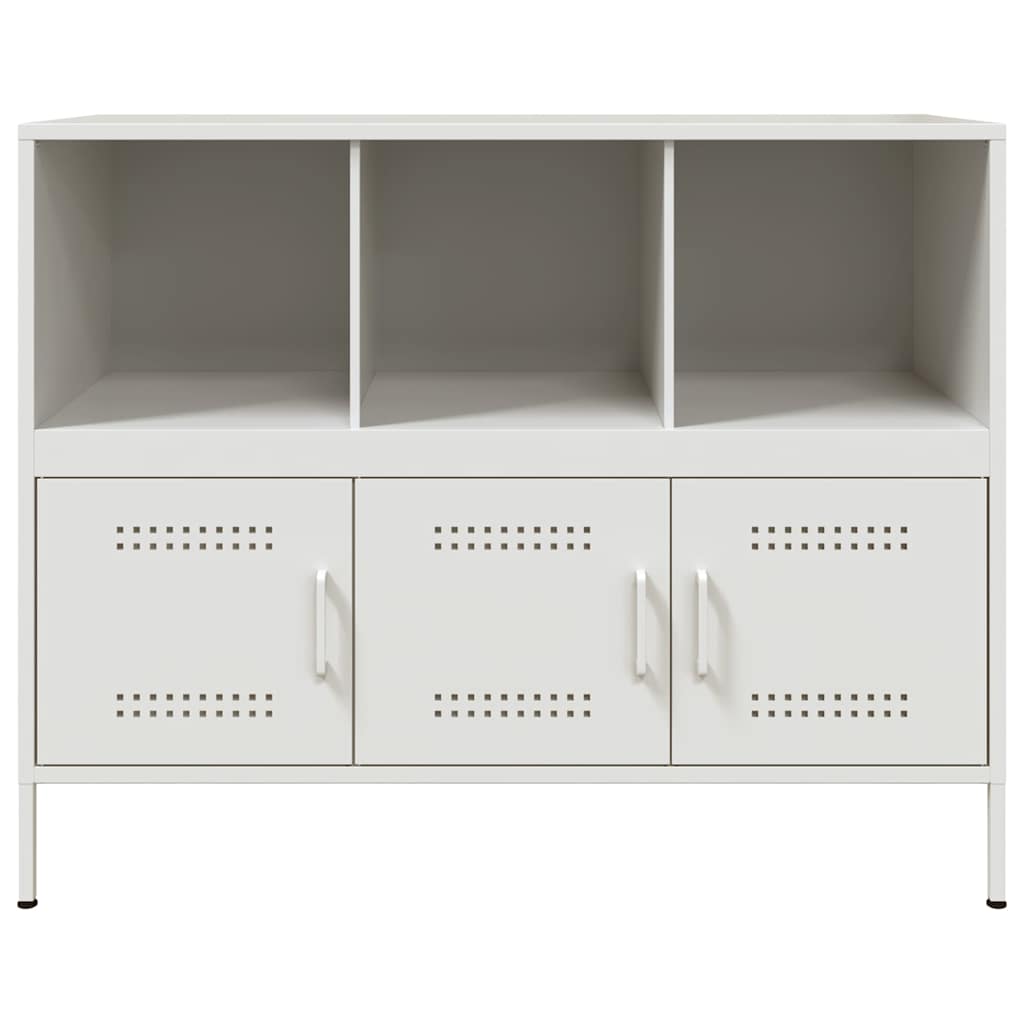 Sideboard White 100.5x39x79 cm Steel