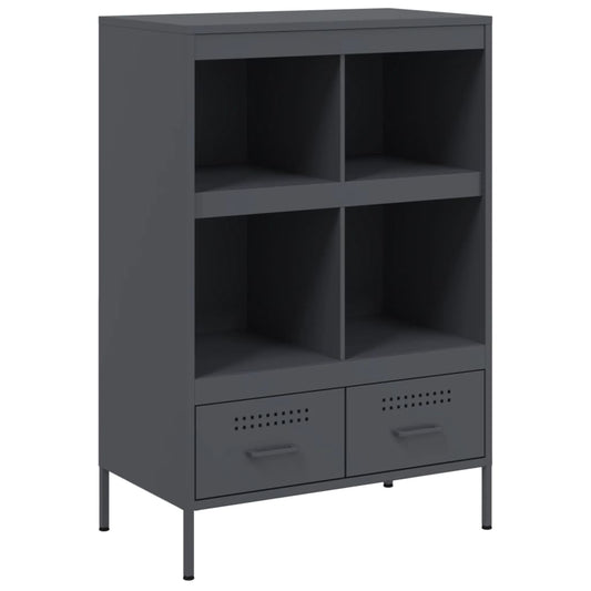 Highboard Anthracite 68x39x101.5 cm Steel