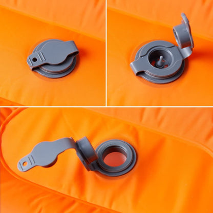 Self Inflating Camping Mattress with Pillow 1-Person Orange