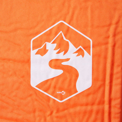 Self Inflating Camping Mattress with Pillow 1-Person Orange