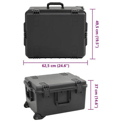 Portable Flight Case Black 62,5x49,5x37 cm PP