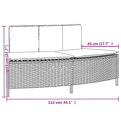 Hot Tub Surround Gray Poly Rattan and Solid Wood Acacia