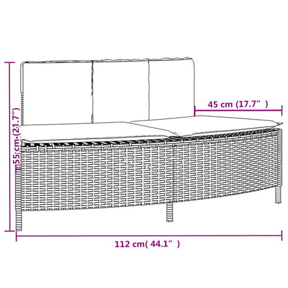 Hot Tub Surround Gray Poly Rattan and Solid Wood Acacia
