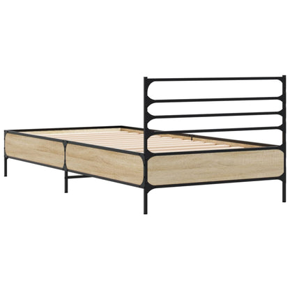 Bed Frame without Mattress Sonoma Oak 90x200 cm