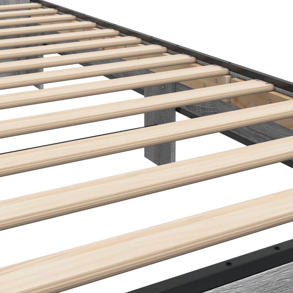 Bed Frame | Grey Sonoma | Engineered wood, metal | Single