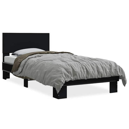 Bed Frame | Black | Engineered Wood, Metal | Small Single | Bed Frame