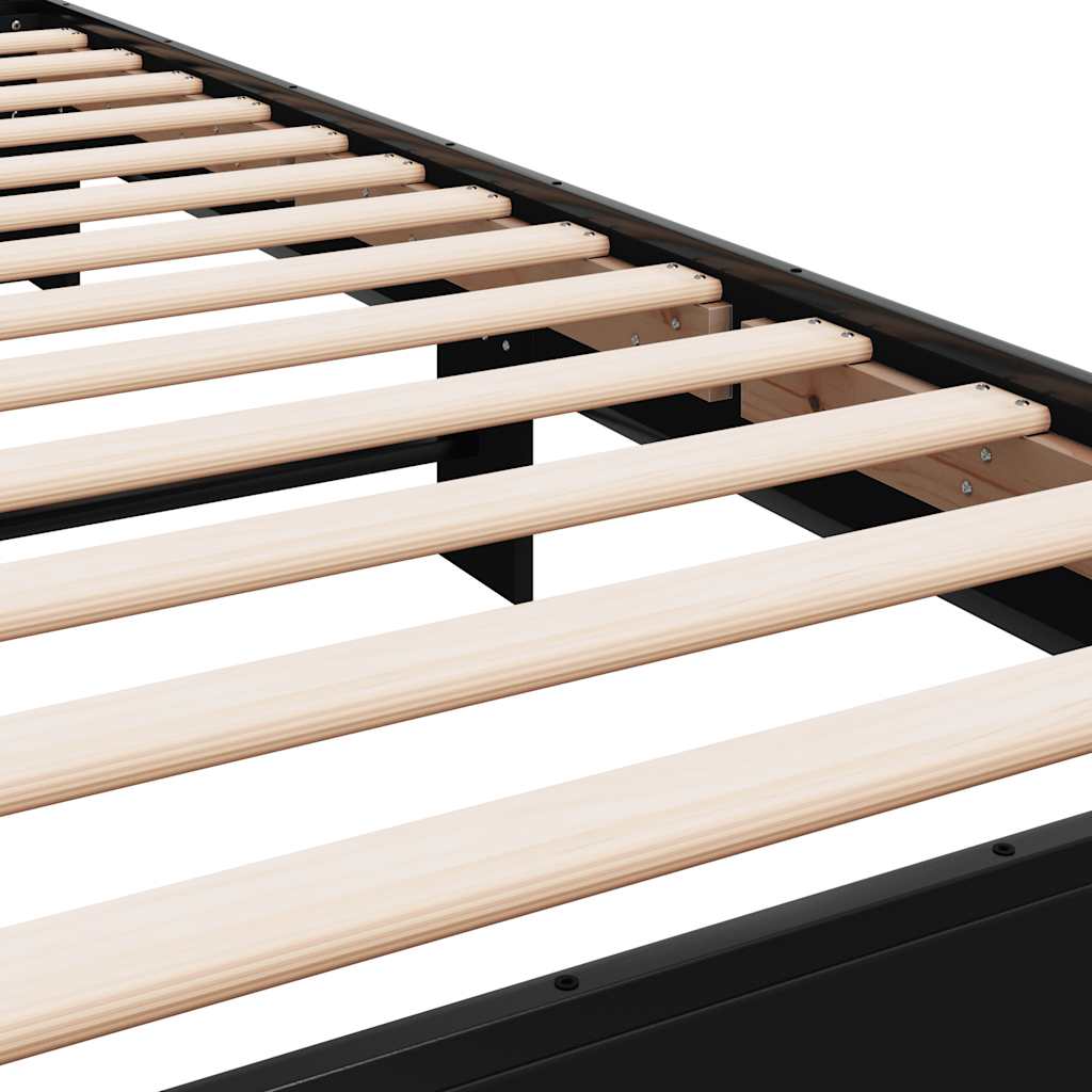 Bed Frame | Black | Engineered Wood, Metal | Small Single | Bed Frame