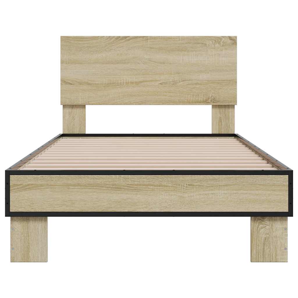 Bed Frame | Sonoma Oak | Engineered wood | Small Single |  Durable