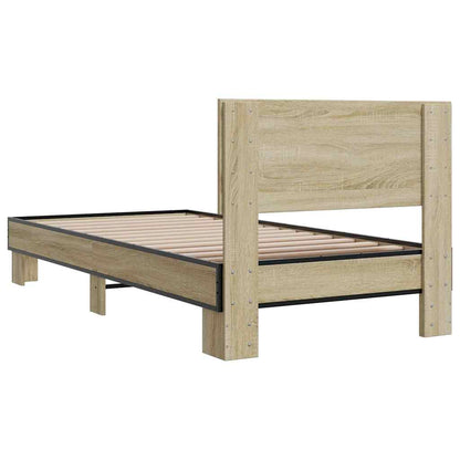 Bed Frame | Sonoma Oak | Engineered wood | Small Single |  Durable