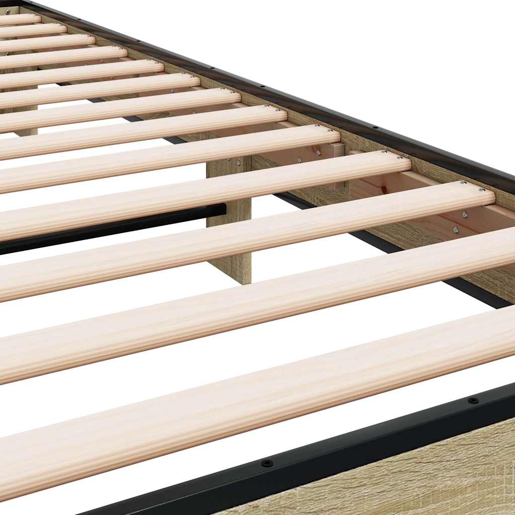 Bed Frame | Sonoma Oak | Engineered wood | Small Single |  Durable