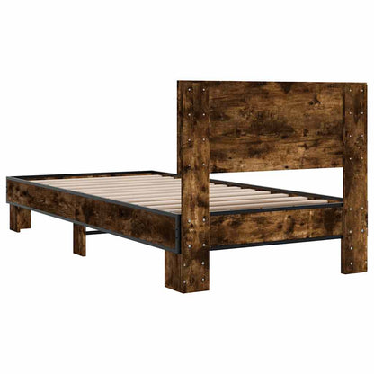Bed Frame | Smoked Oak | Engineered Wood | Small Single | Durable