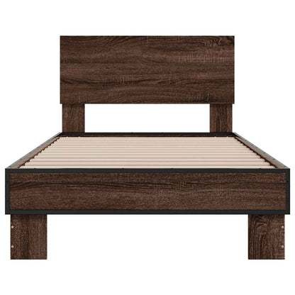 Bed Frame | Brown oak | Engineered wood | Small Single | Durable
