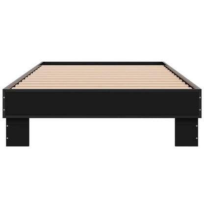 Bed Frame without Mattress Black 90x200 cm
