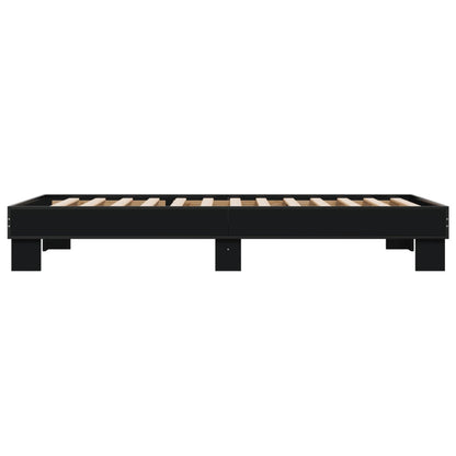 Bed Frame without Mattress Black 90x200 cm