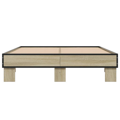 Bed Frame without Mattress Sonoma Oak 120x190 cm Small Double
