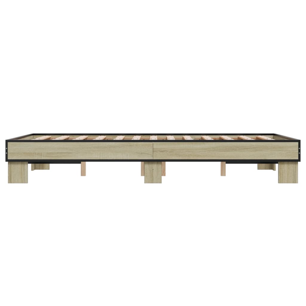 Bed Frame without Mattress Sonoma Oak 120x190 cm Small Double