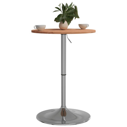 Bar Table Ø50x89.5 cm Solid Wood Beech