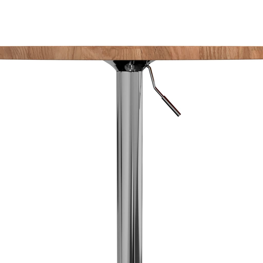 Bar Table Light Brown Ø50x89.5 cm Solid Wood Oak