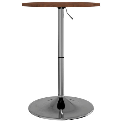 Bar Table Dark Brown Ø50x89.5 cm Solid Wood Beech