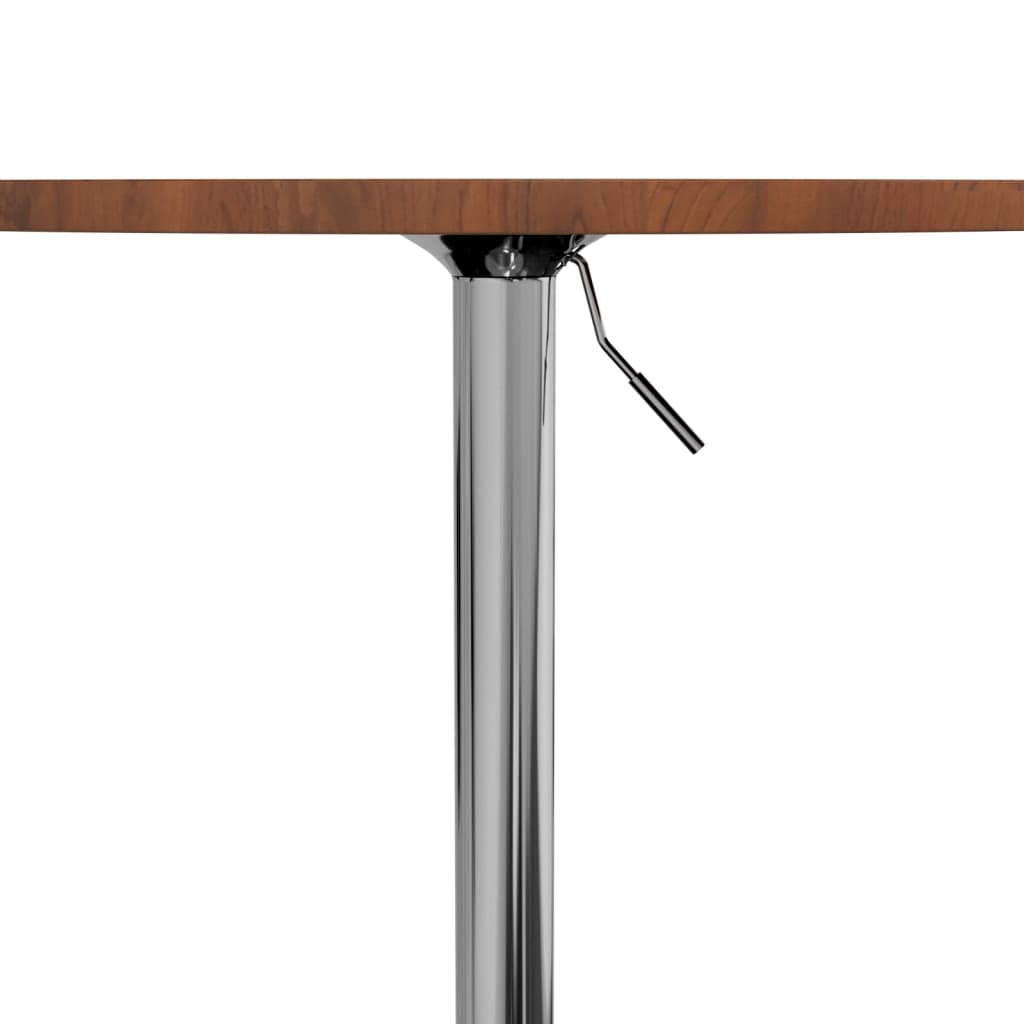 Bar Table Dark Brown Ø50x89.5 cm Solid Wood Beech