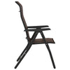 Folding Garden Chairs 4 pcs Brown Poly Rattan